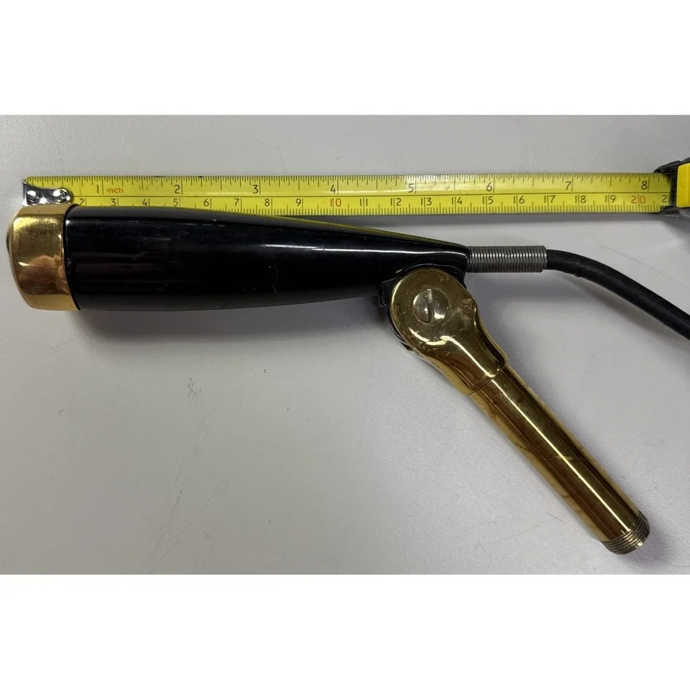 Vintage 1940's crystal microphone w‎ period stand Untested As-is 2c